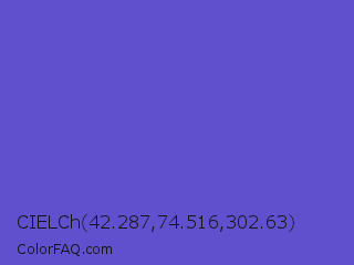 CIELCh 42.287,74.516,302.63 Color Image