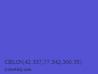 CIELCh 42.337,77.342,300.35 Color Image