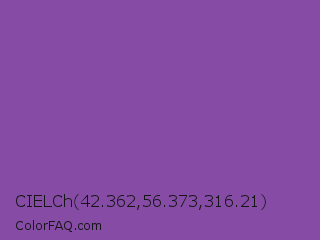 CIELCh 42.362,56.373,316.21 Color Image