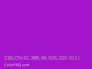 CIELCh 42.388,96.926,320.511 Color Image
