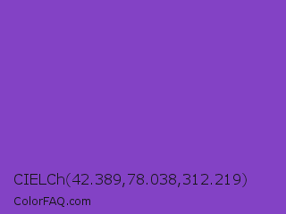 CIELCh 42.389,78.038,312.219 Color Image