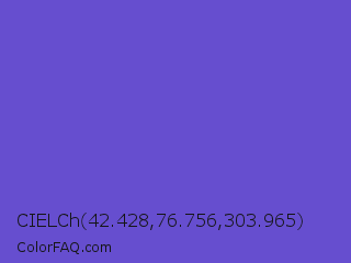 CIELCh 42.428,76.756,303.965 Color Image