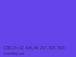 CIELCh 42.436,96.297,305.393 Color Image