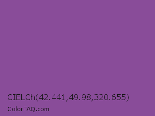 CIELCh 42.441,49.98,320.655 Color Image