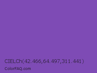 CIELCh 42.466,64.497,311.441 Color Image