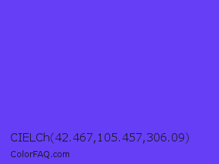 CIELCh 42.467,105.457,306.09 Color Image