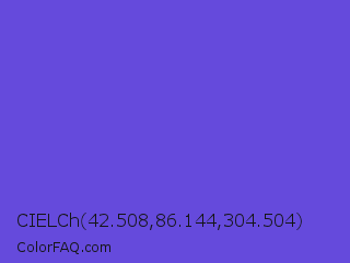 CIELCh 42.508,86.144,304.504 Color Image