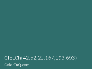 CIELCh 42.52,21.167,193.693 Color Image