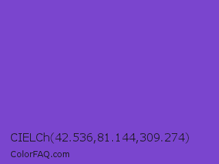 CIELCh 42.536,81.144,309.274 Color Image