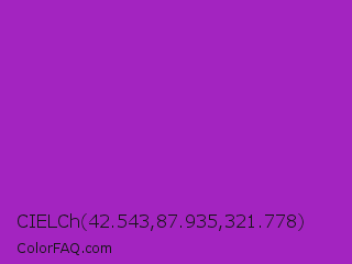 CIELCh 42.543,87.935,321.778 Color Image