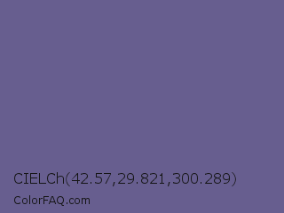 CIELCh 42.57,29.821,300.289 Color Image
