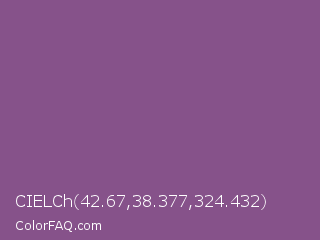 CIELCh 42.67,38.377,324.432 Color Image