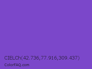 CIELCh 42.736,77.916,309.437 Color Image