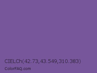 CIELCh 42.73,43.549,310.383 Color Image