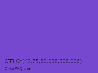 CIELCh 42.75,80.038,308.006 Color Image