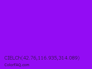 CIELCh 42.76,116.935,314.089 Color Image
