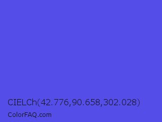 CIELCh 42.776,90.658,302.028 Color Image