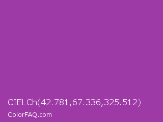 CIELCh 42.781,67.336,325.512 Color Image