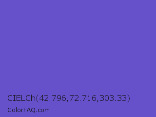 CIELCh 42.796,72.716,303.33 Color Image