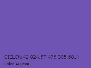 CIELCh 42.824,57.476,305.681 Color Image