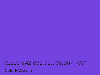 CIELCh 42.832,92.706,307.799 Color Image