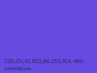 CIELCh 42.833,88.253,304.489 Color Image