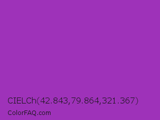 CIELCh 42.843,79.864,321.367 Color Image