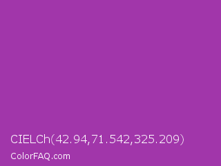 CIELCh 42.94,71.542,325.209 Color Image