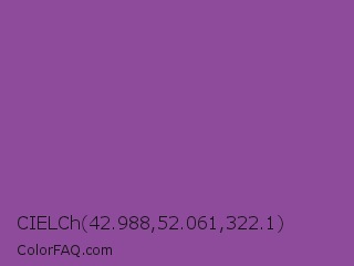 CIELCh 42.988,52.061,322.1 Color Image