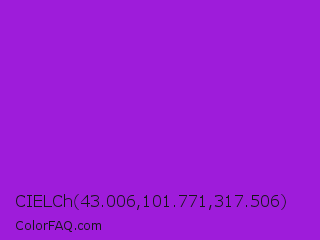 CIELCh 43.006,101.771,317.506 Color Image