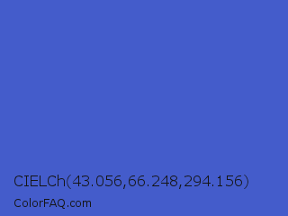 CIELCh 43.056,66.248,294.156 Color Image