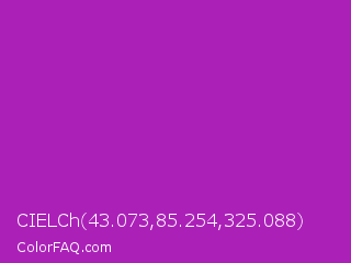 CIELCh 43.073,85.254,325.088 Color Image