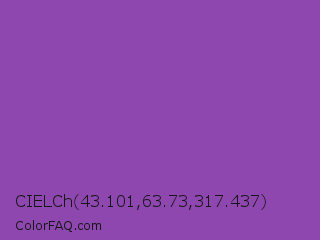 CIELCh 43.101,63.73,317.437 Color Image