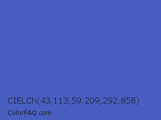 CIELCh 43.113,59.209,292.858 Color Image