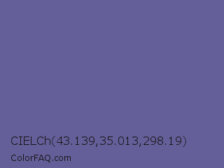 CIELCh 43.139,35.013,298.19 Color Image