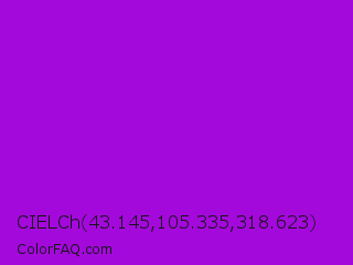 CIELCh 43.145,105.335,318.623 Color Image