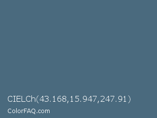 CIELCh 43.168,15.947,247.91 Color Image