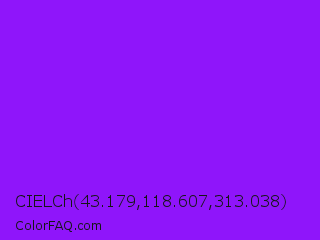 CIELCh 43.179,118.607,313.038 Color Image