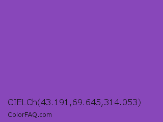 CIELCh 43.191,69.645,314.053 Color Image