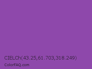 CIELCh 43.25,61.703,318.249 Color Image