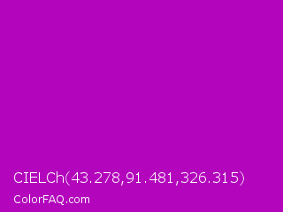 CIELCh 43.278,91.481,326.315 Color Image