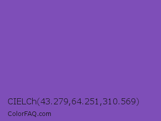 CIELCh 43.279,64.251,310.569 Color Image