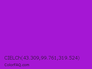 CIELCh 43.309,99.761,319.524 Color Image