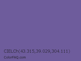 CIELCh 43.315,39.029,304.111 Color Image