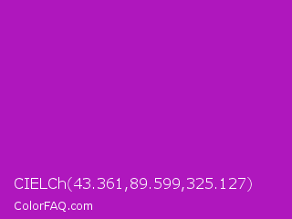 CIELCh 43.361,89.599,325.127 Color Image