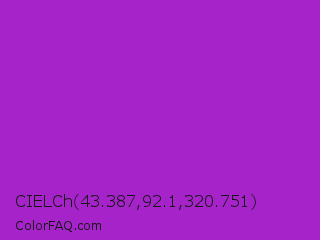 CIELCh 43.387,92.1,320.751 Color Image