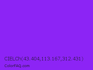 CIELCh 43.404,113.167,312.431 Color Image