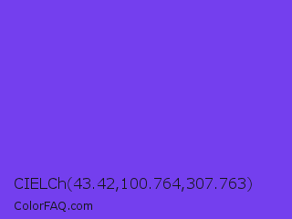 CIELCh 43.42,100.764,307.763 Color Image