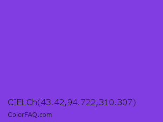 CIELCh 43.42,94.722,310.307 Color Image