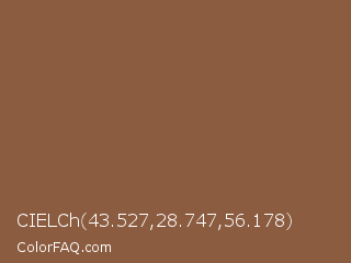 CIELCh 43.527,28.747,56.178 Color Image